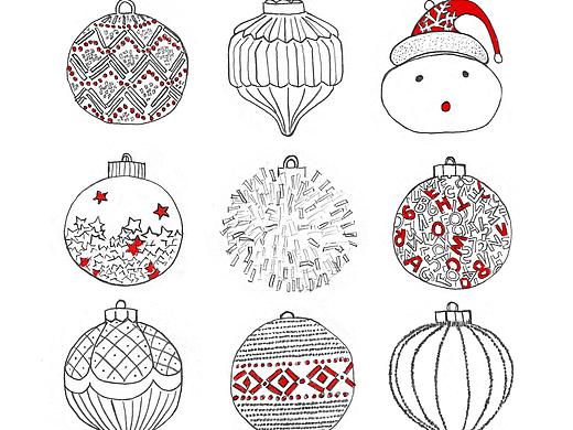 圣誕球（個(gè)人主頁-ZNTU2MjkzMDQ=） - 創(chuàng)作習(xí)作 - 站酷設(shè)計(jì)師aimeehong2012原創(chuàng)素材 - 站酷ZCOOL