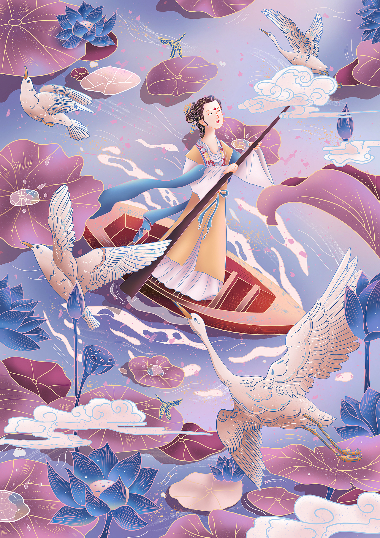 如梦令|插画|商业插画|塑料馒头片_原创作品-站酷zcool