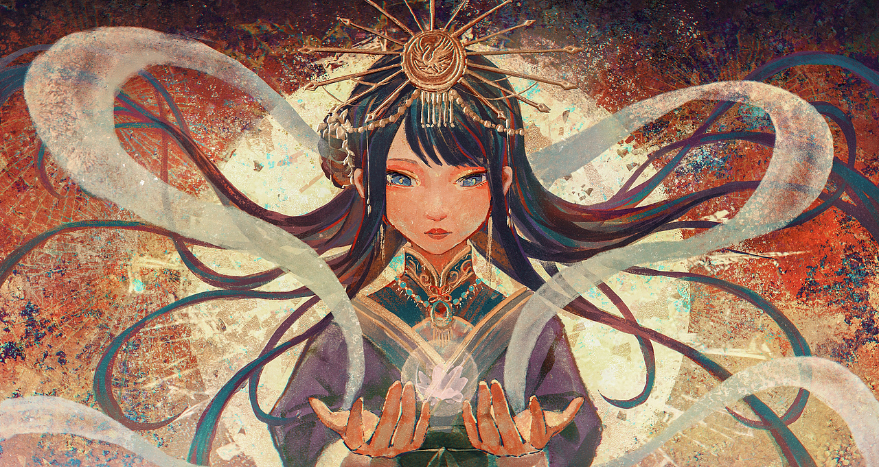 （合集）近期岩彩风格尝试（图ZMjUyOTc5ODY0） - 艺术插画 - 站酷设计师眠雨fuyumiya原创素材 - 站酷ZCOOL