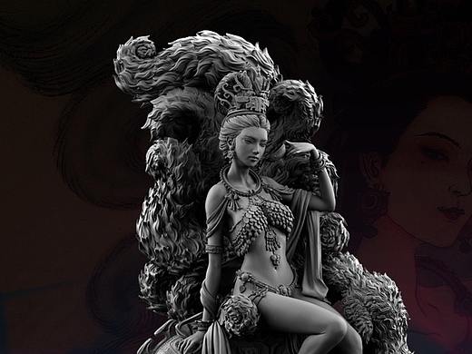 月关工作室 封神系列雕像作品《封神-妲己》
