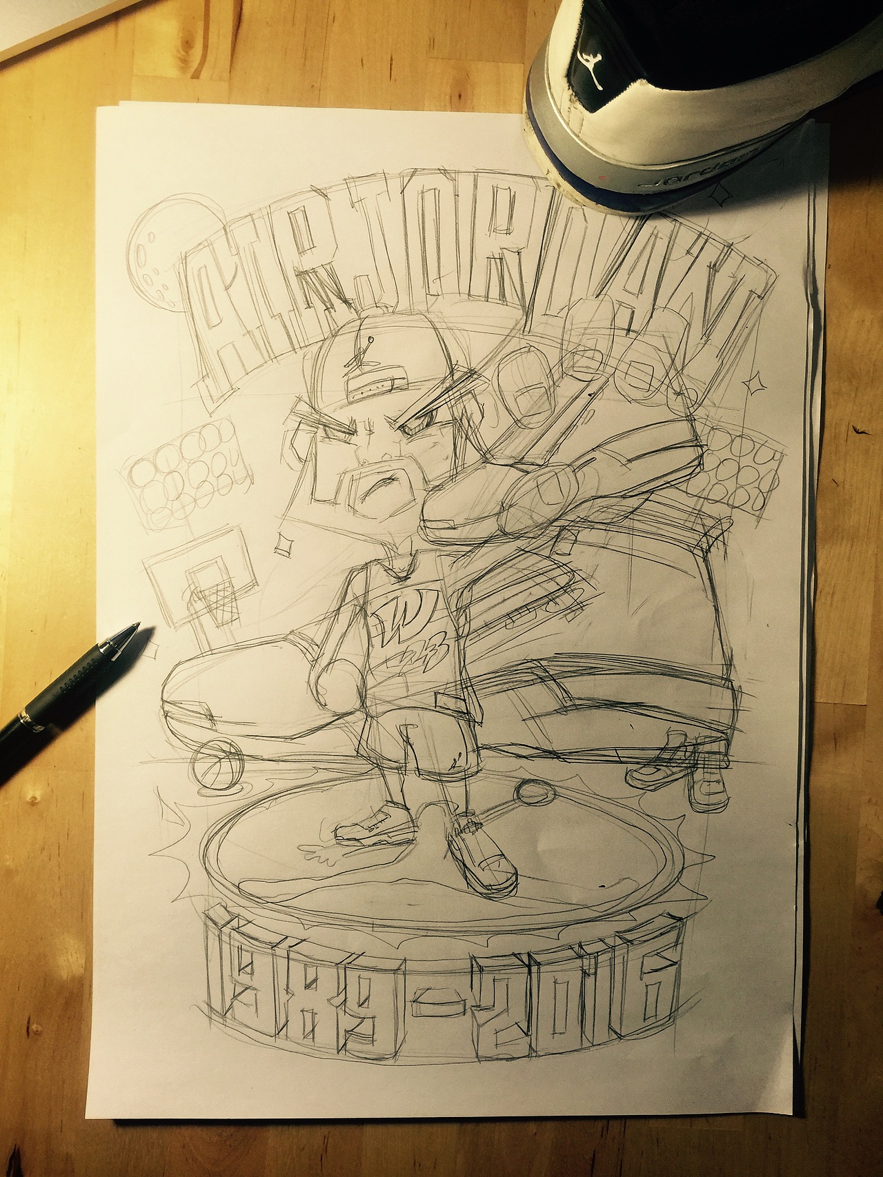 my air jordan（图ZNzUzNjY4Njg=） - 新锐潮流插画 - 站酷设计师一圈大胡子原创素材 - 站酷ZCOOL