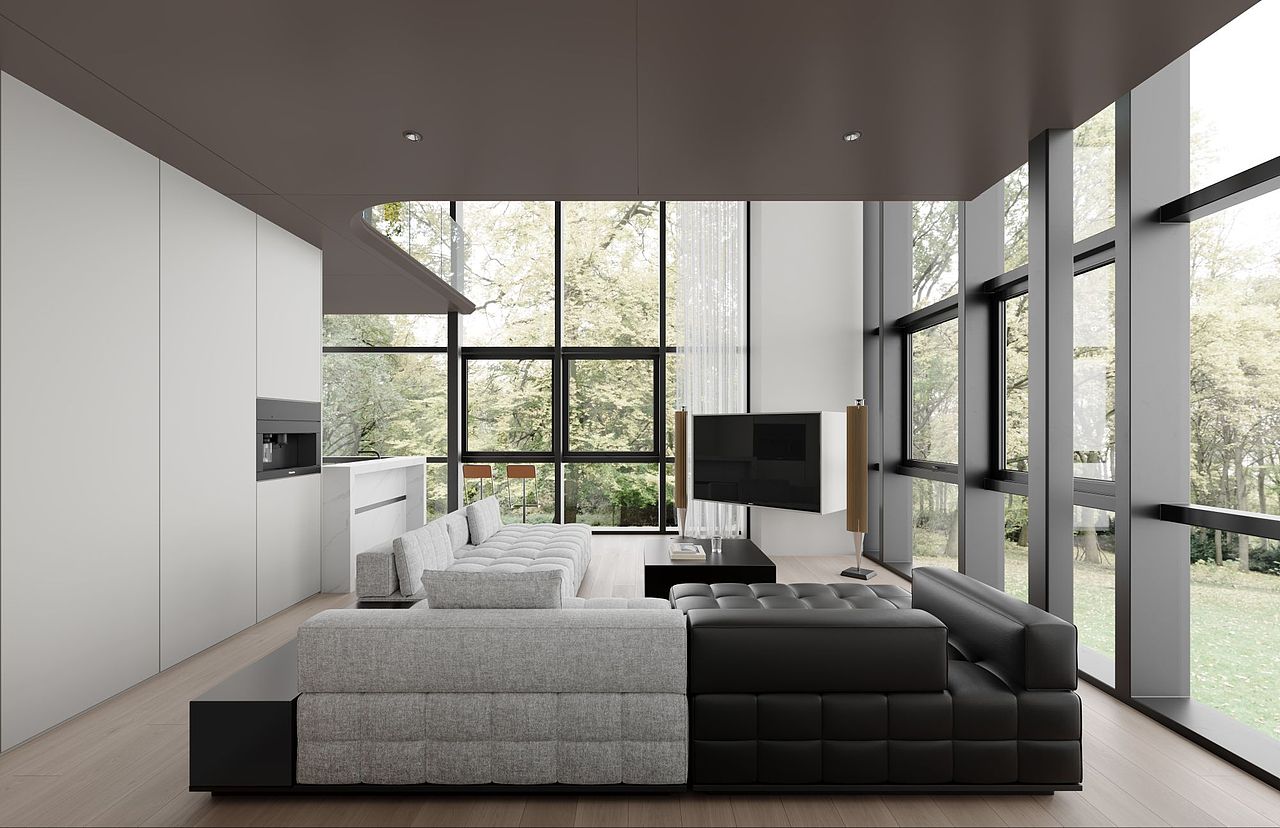 现代极简 实景临摹