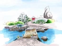 走在鄉(xiāng)村的小路上