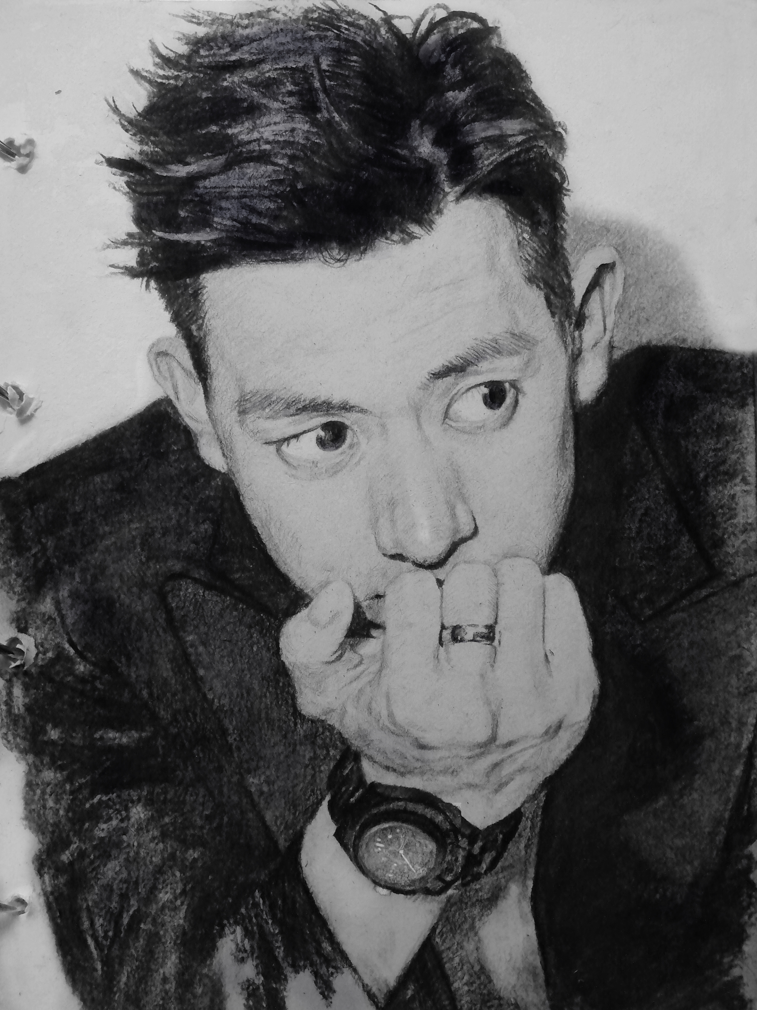 李现肖像|纯艺术|绘画|牛叔画素描 - 原创作品 - 站酷 (zcool)