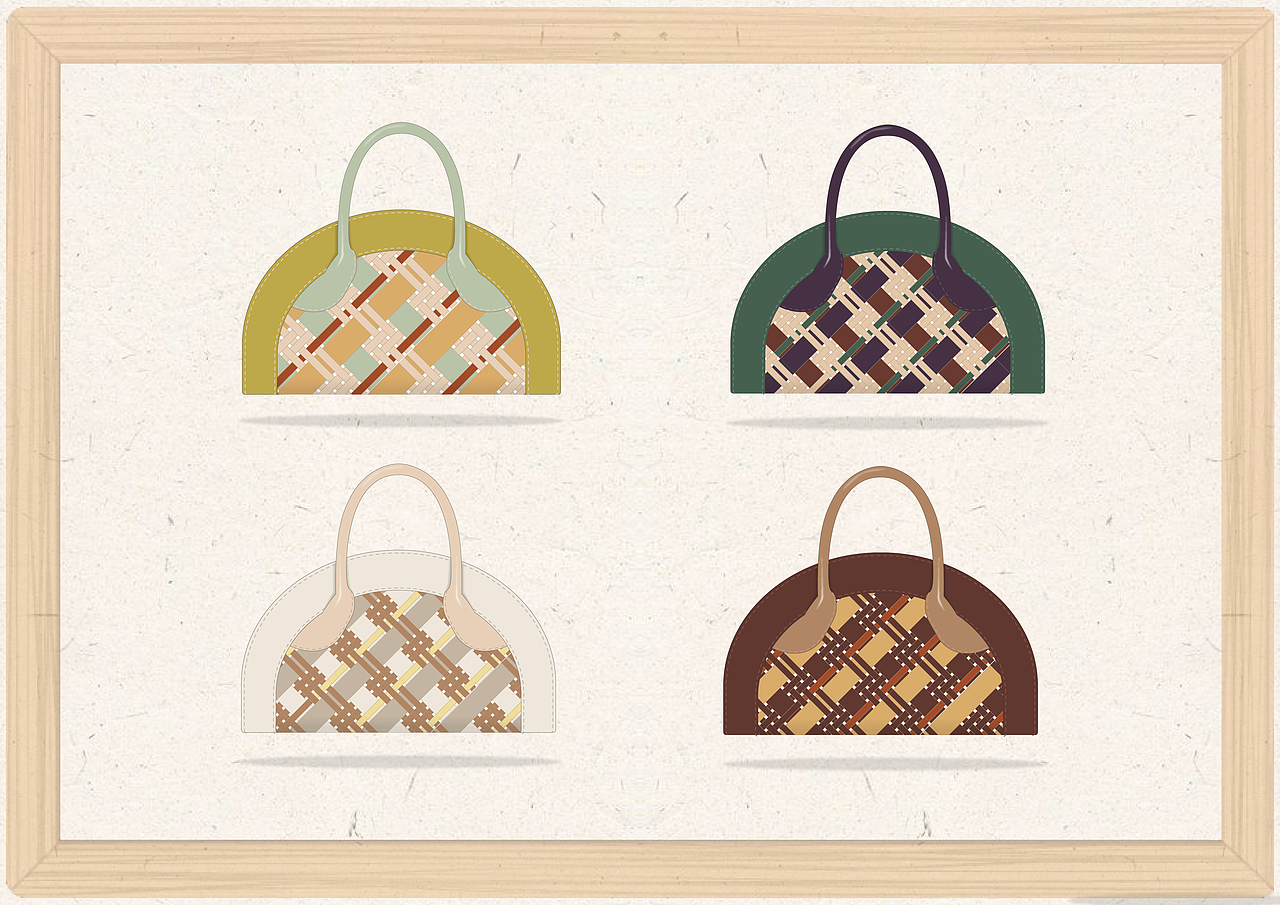 原创女包系列设计竹编元素 -《纵横》