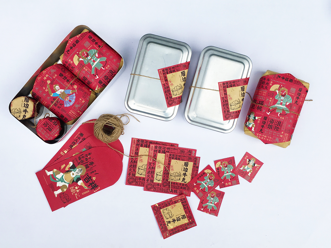 【我的毕设】传统民俗文化与视觉传达设计的连接和激活 ——以“厝边牛丸”为例（图ZNTE0NDYxODg=） - 包装 - 站酷设计师朱旭煜原创素材 - 站酷ZCOOL