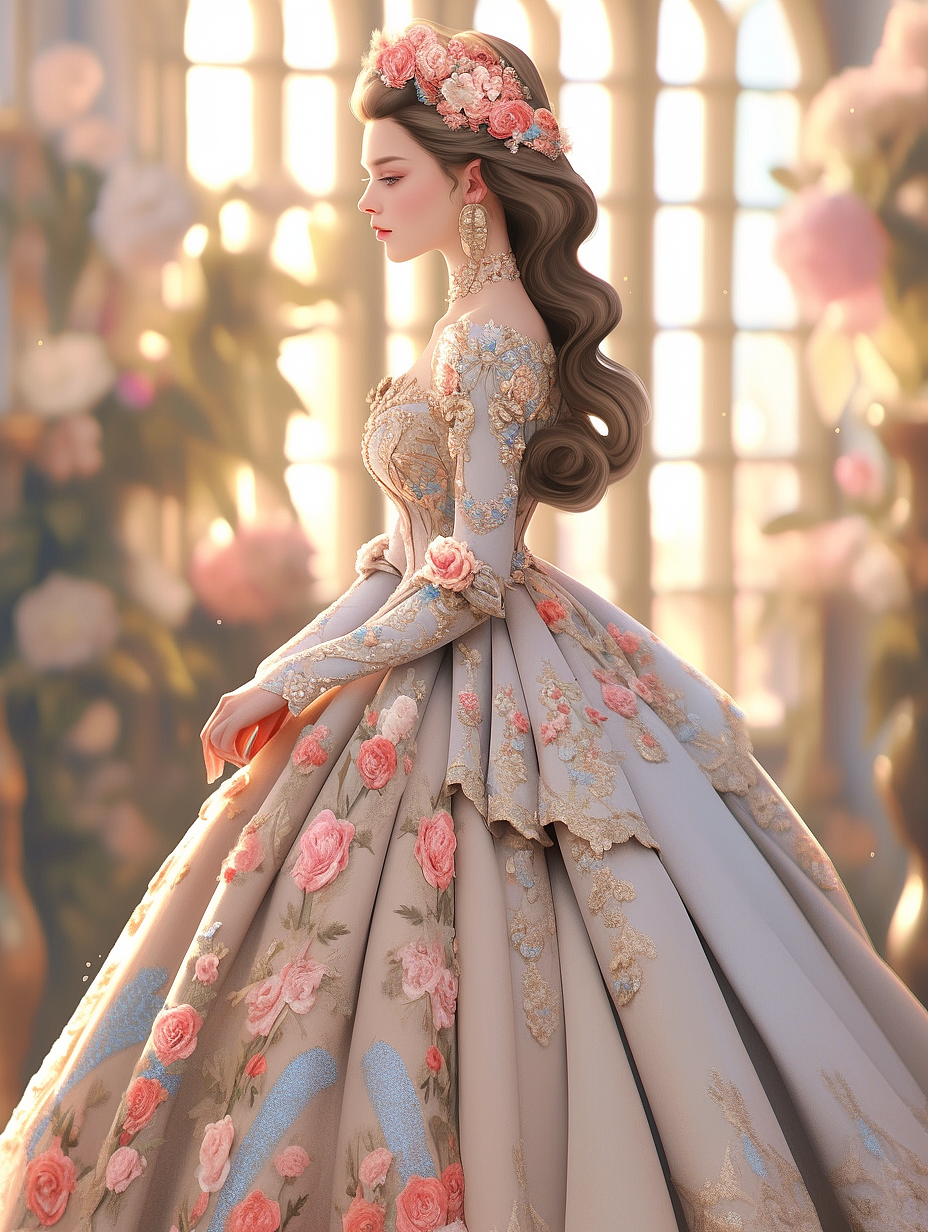 【AI探索】华丽的礼服系列（9）