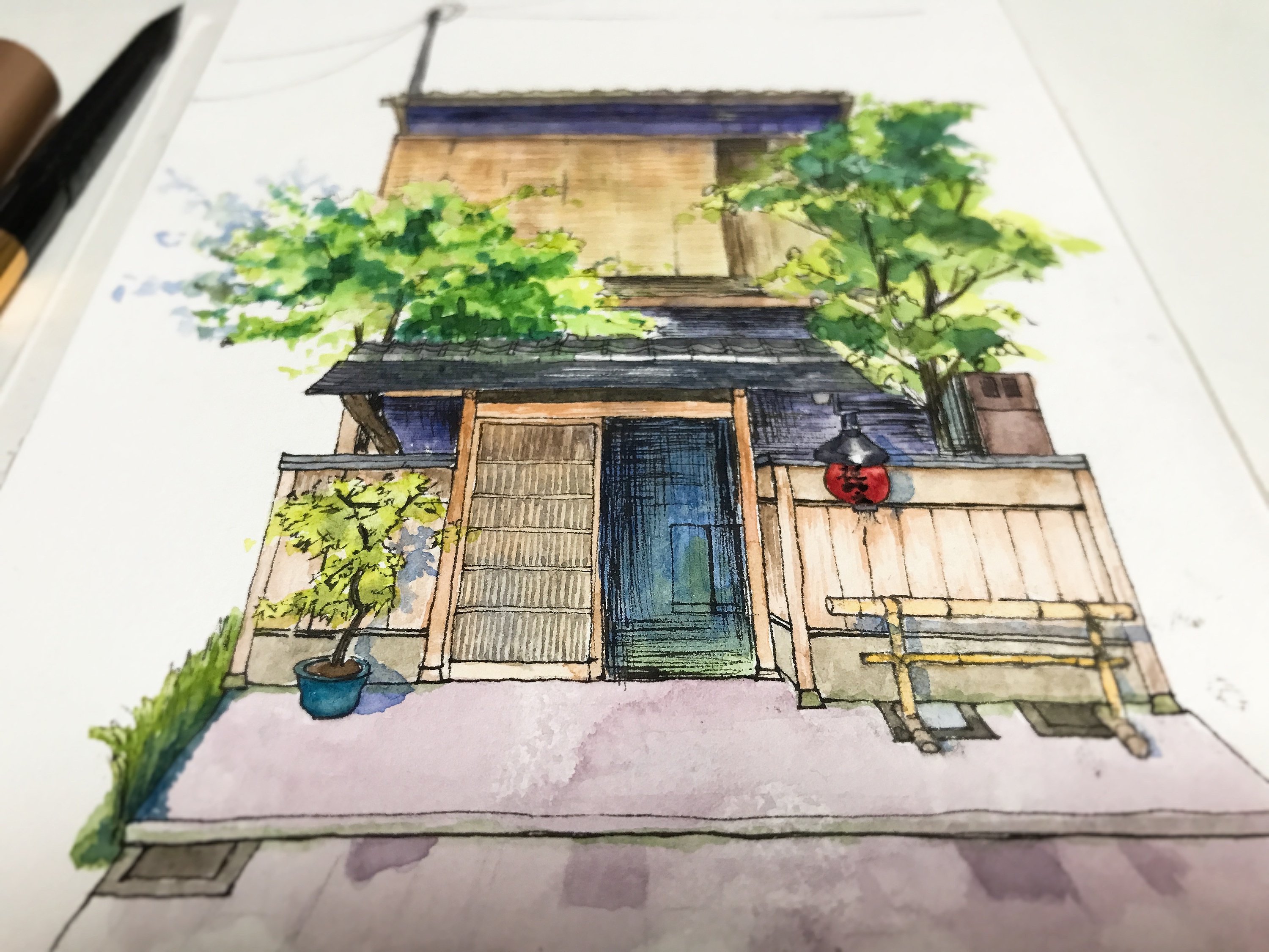 日本小房子|插画|插画习作|幻化猫 - 原创作品 - 站酷 (ZCOOL)