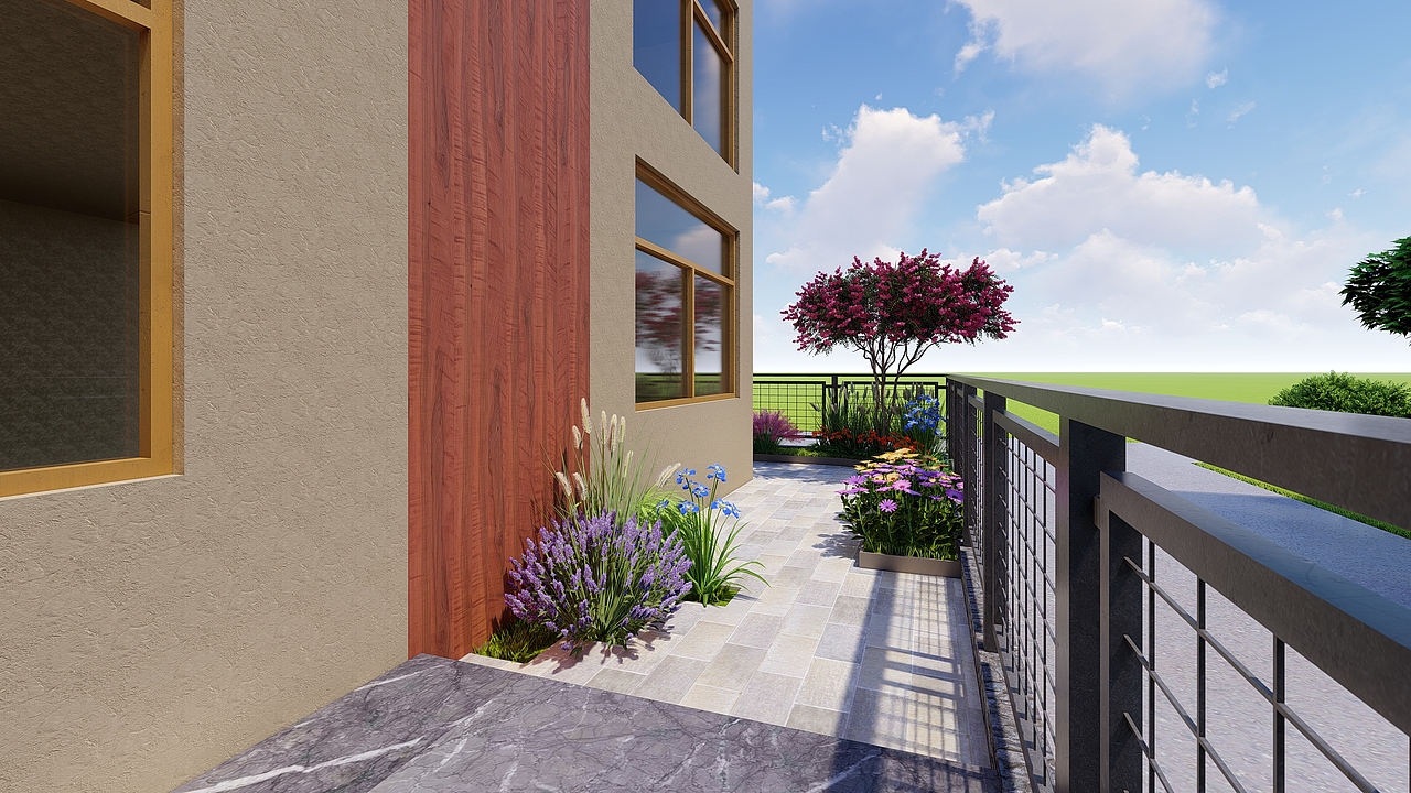 别墅景观设计（图ZMjQwMzM1ODUy） - 景观设计 - 站酷设计师Kathmandu09原创素材 - 站酷ZCOOL