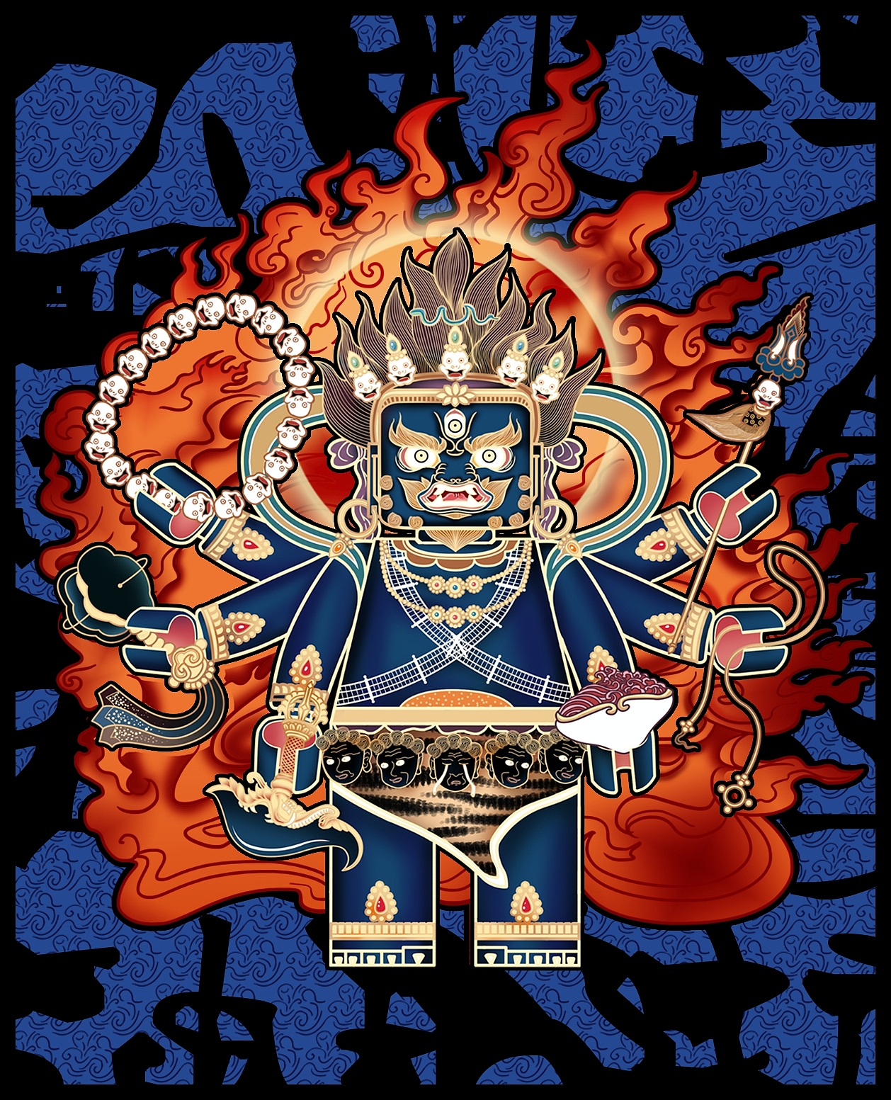 积木大黑天（图ZMjkzMTg5NDk2） - 创作习作 - 站酷设计师清楠_aysha原创素材 - 站酷ZCOOL