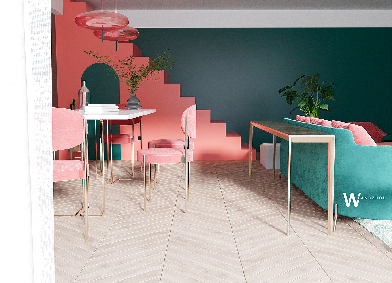 2019潘通流行色珊瑚橙之软装搭配设计