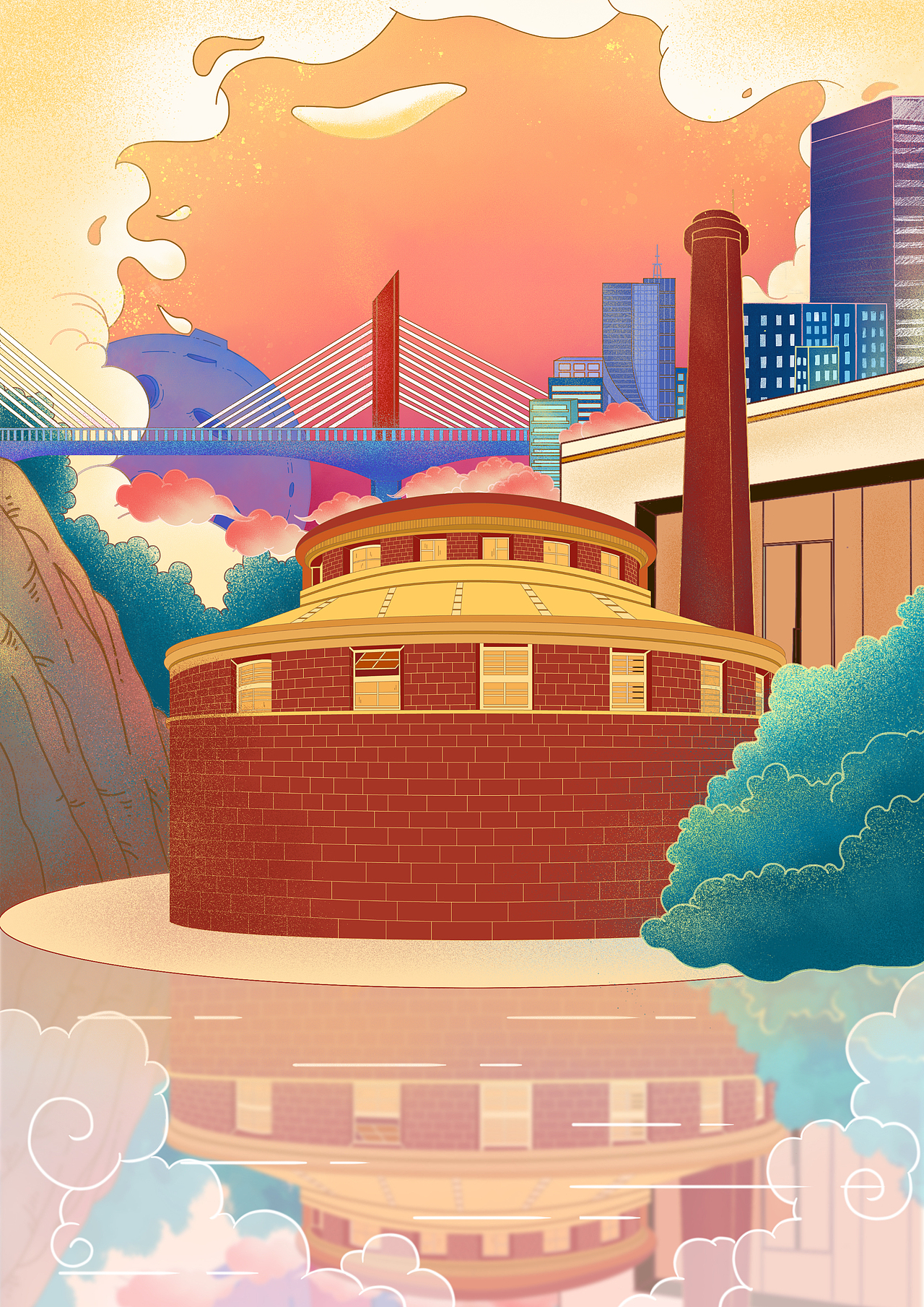 《你好,合肥!》城市插画