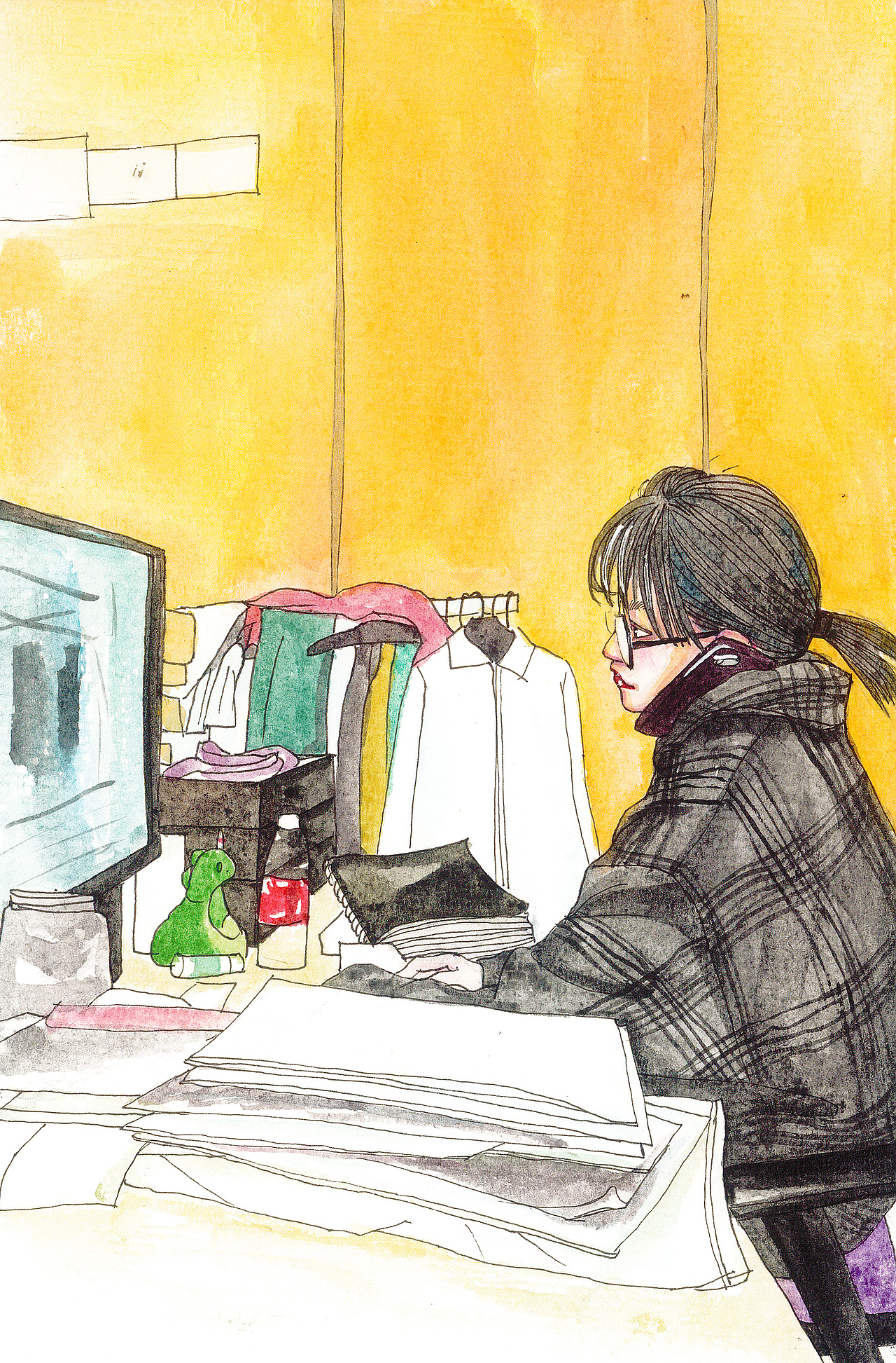 上海生活水彩篇篇（图ZMTQwMDQwNjUy） - 创作习作 - 站酷设计师娜娜酱哟西原创素材 - 站酷ZCOOL