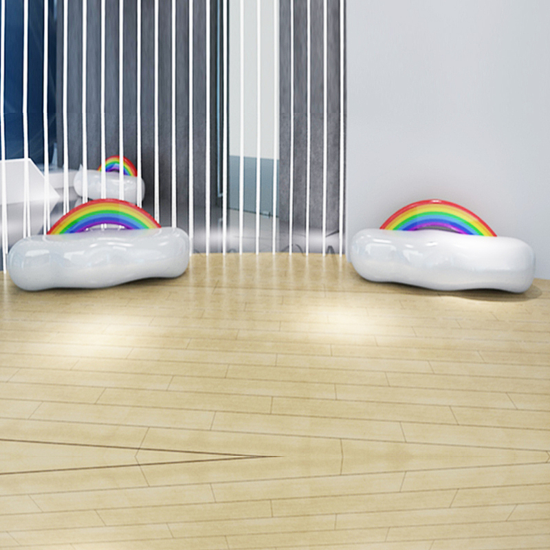 玻璃钢彩虹座椅