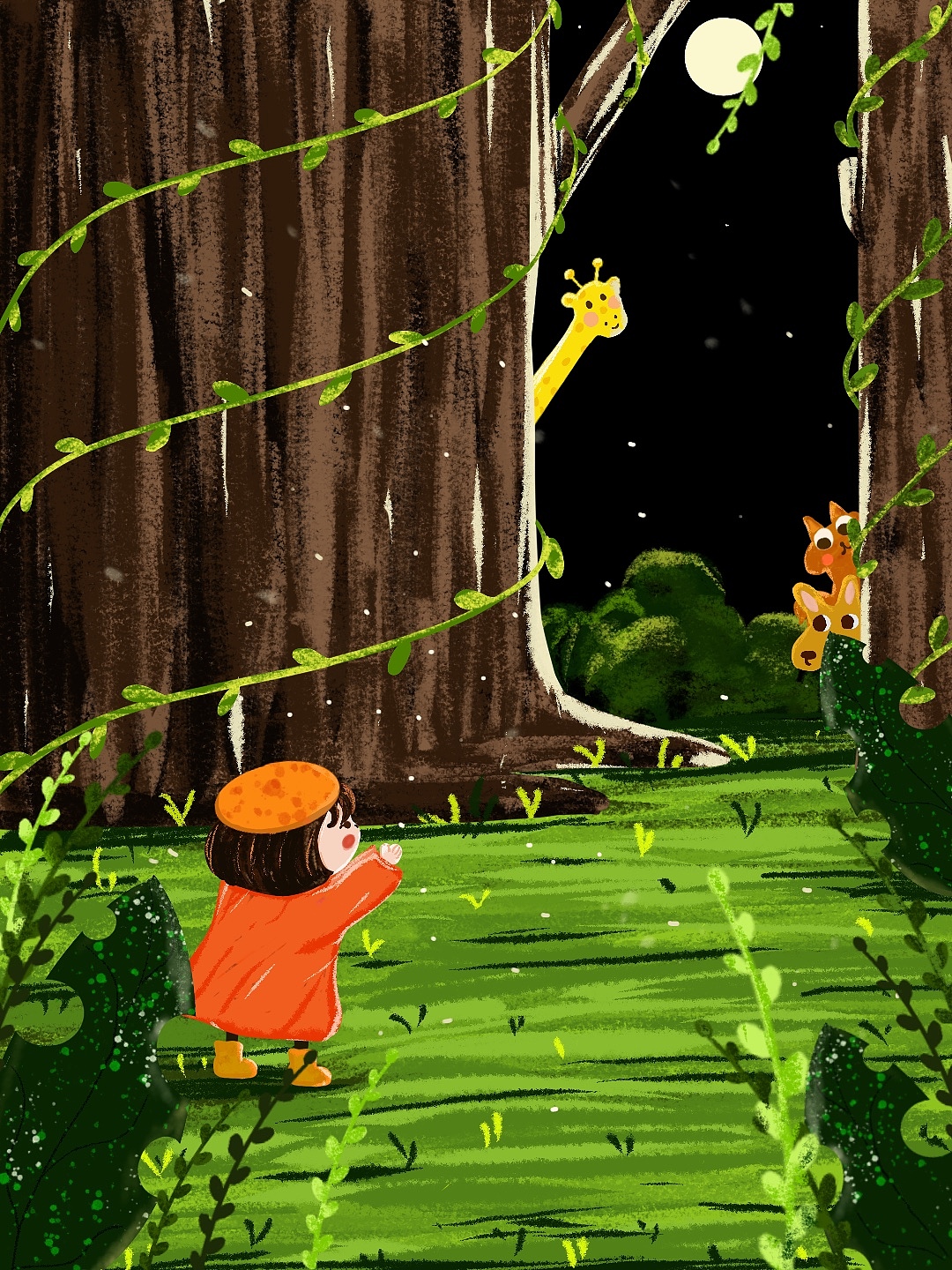 原创插画|森林q h