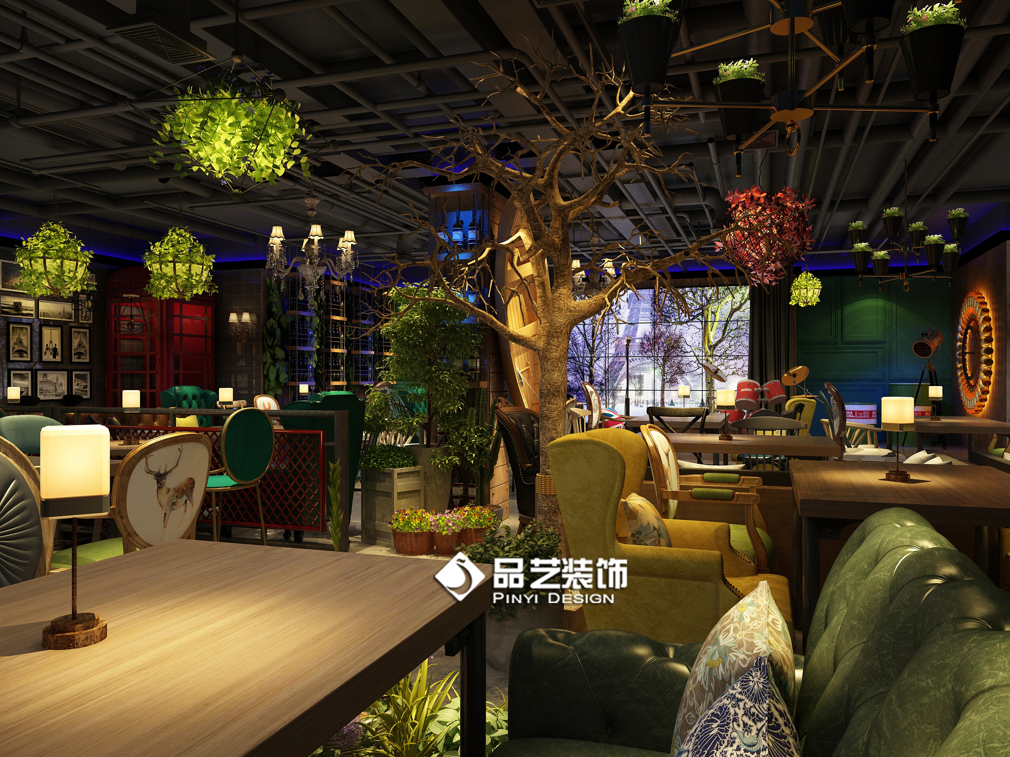 音乐餐吧装修设计烧烤吧设计