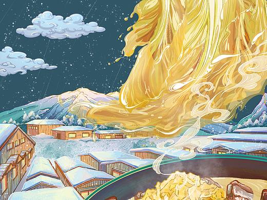 酸菜 包装插画设计