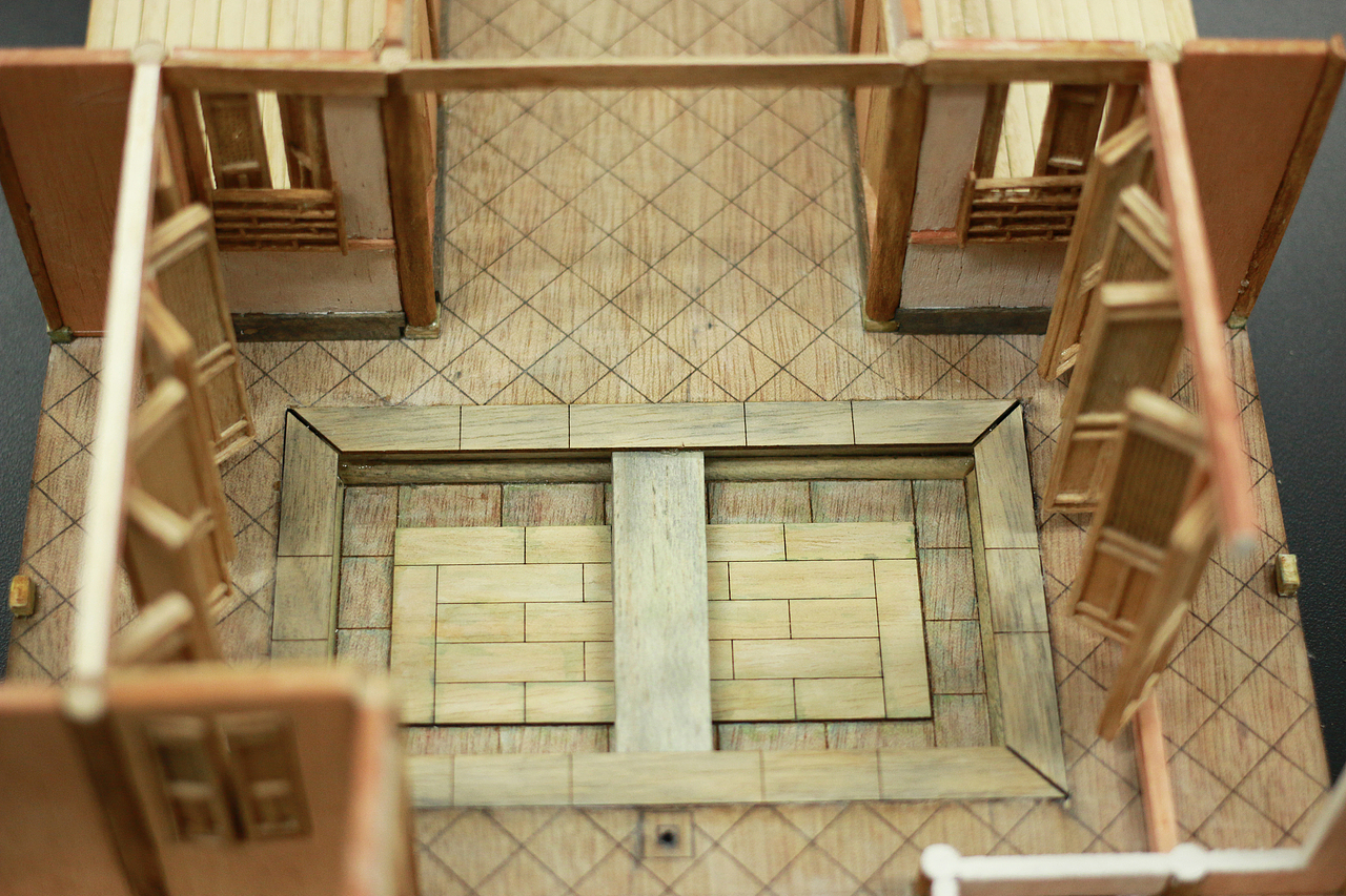 徽派古民居建筑模型