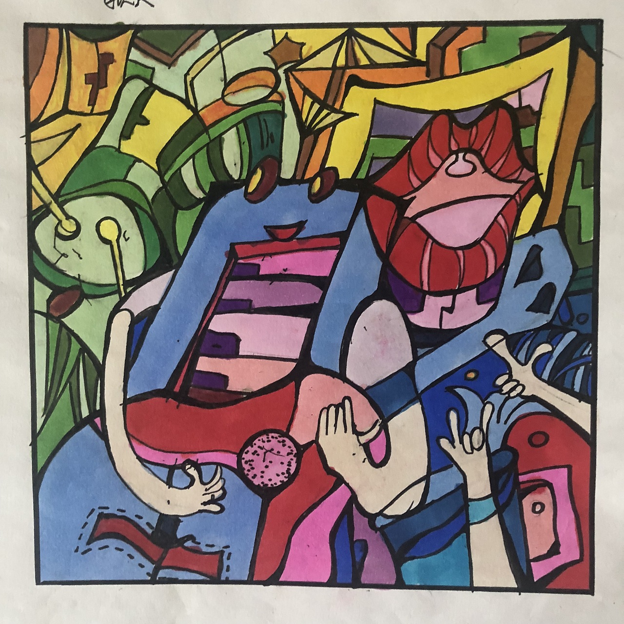 《音乐》装饰插画,设计基础 |纯艺术|绘画|猫野郡 - 原创作品 - 站酷