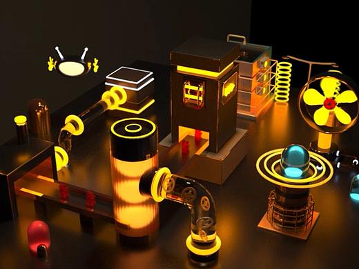 C4D创意动画小练习