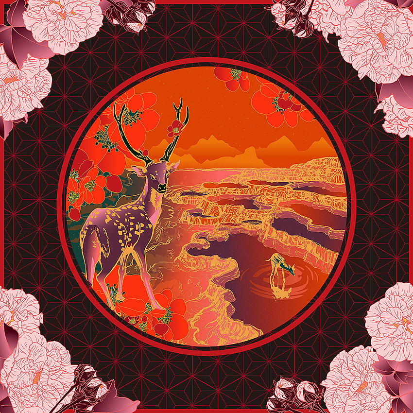 插画-芙蓉锦城The hibiscus city（图ZNzYwODI2NDg=） - 艺术插画 - 站酷设计师插画师杨博原创素材 - 站酷ZCOOL