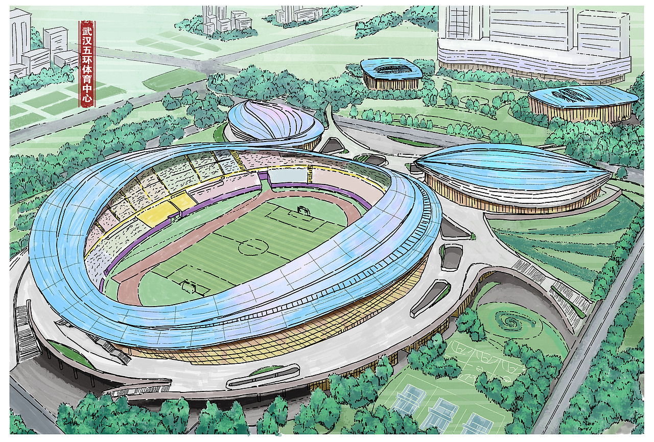 第七届世界军人运动会明信片（图ZMTYzNzcxNTI4） - 商业插画 - 站酷设计师Dre大利原创素材 - 站酷ZCOOL