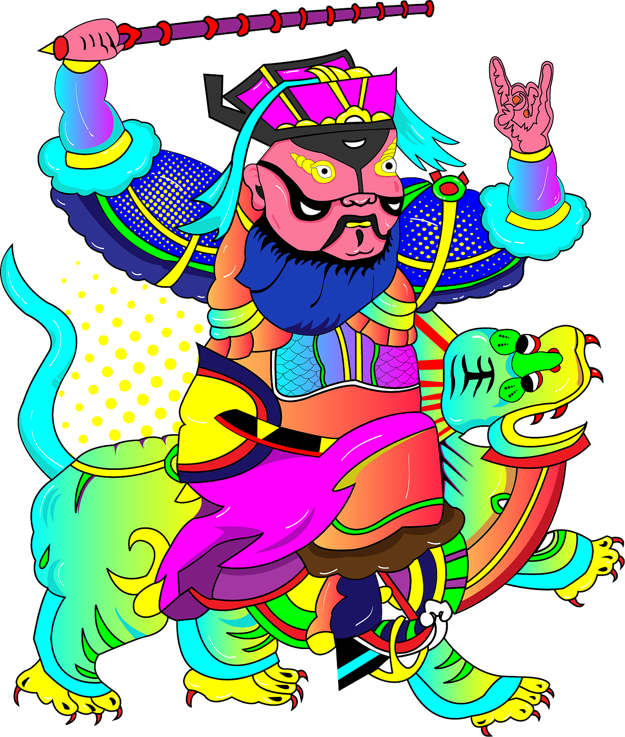 朱仙镇创新年画（毕业设计）#青春答卷2017#（图ZODAwMzU4MzI=） - 商业插画 - 站酷设计师GCYCHUNYU原创素材 - 站酷ZCOOL