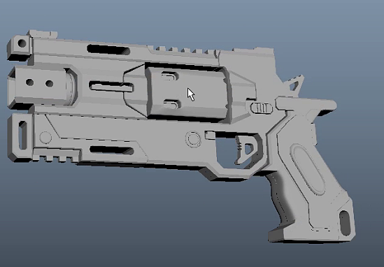 maya枪械建模练习