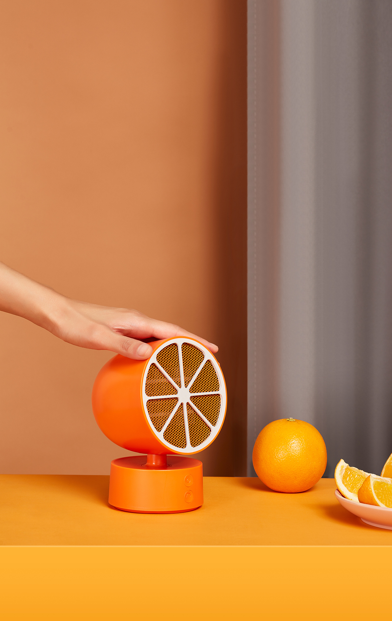 几素橙子暖风机