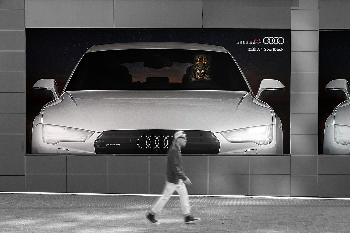 A7 Sportback 黑暗中的千里眼（图ZNjE5MDczODg=） - 海报 - 站酷设计师wwweifeng原创素材 - 站酷ZCOOL
