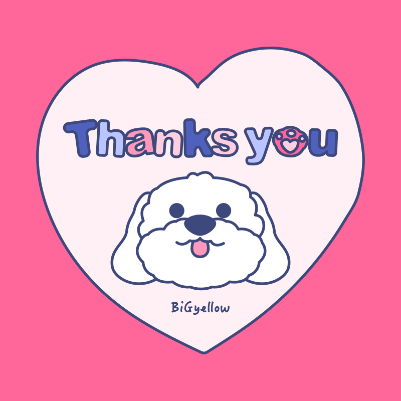 《Thank you》（图ZMTg3MTYwOTMy） - 新锐潮流插画 - 站酷设计师BiGyellow啦原创素材 - 站酷ZCOOL