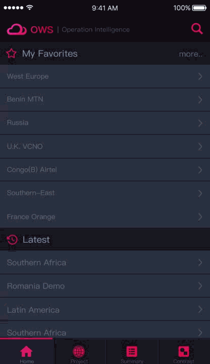 OWS-Operation Intelligence APP