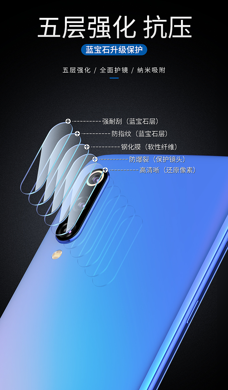 小米9+NEX2代镜头膜