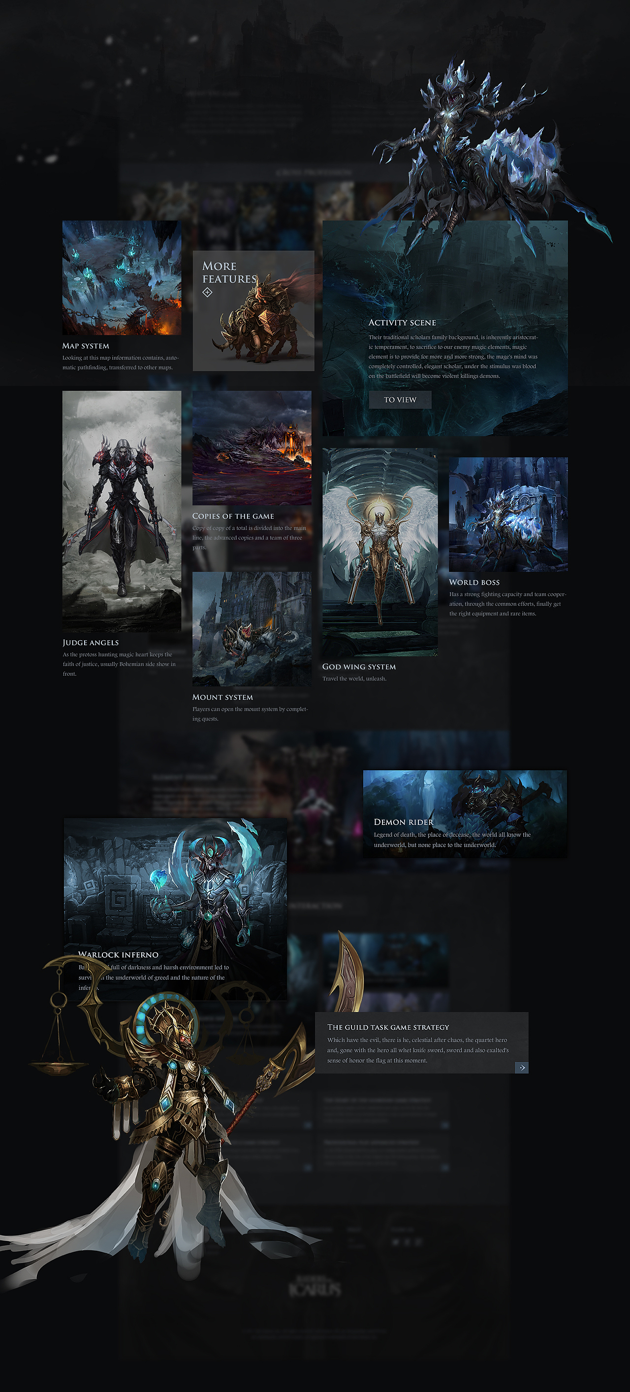 THRONE OF DARKNESS 页面设计（图ZNzMwOTg5ODA=） - 游戏/娱乐 - 站酷设计师z丶xt原创素材 - 站酷ZCOOL
