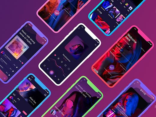 赛博朋克风格（个人主页-ZNDkzODMwNjA=） - APP界面 - 站酷设计师球球是只猫cat原创素材 - 站酷ZCOOL