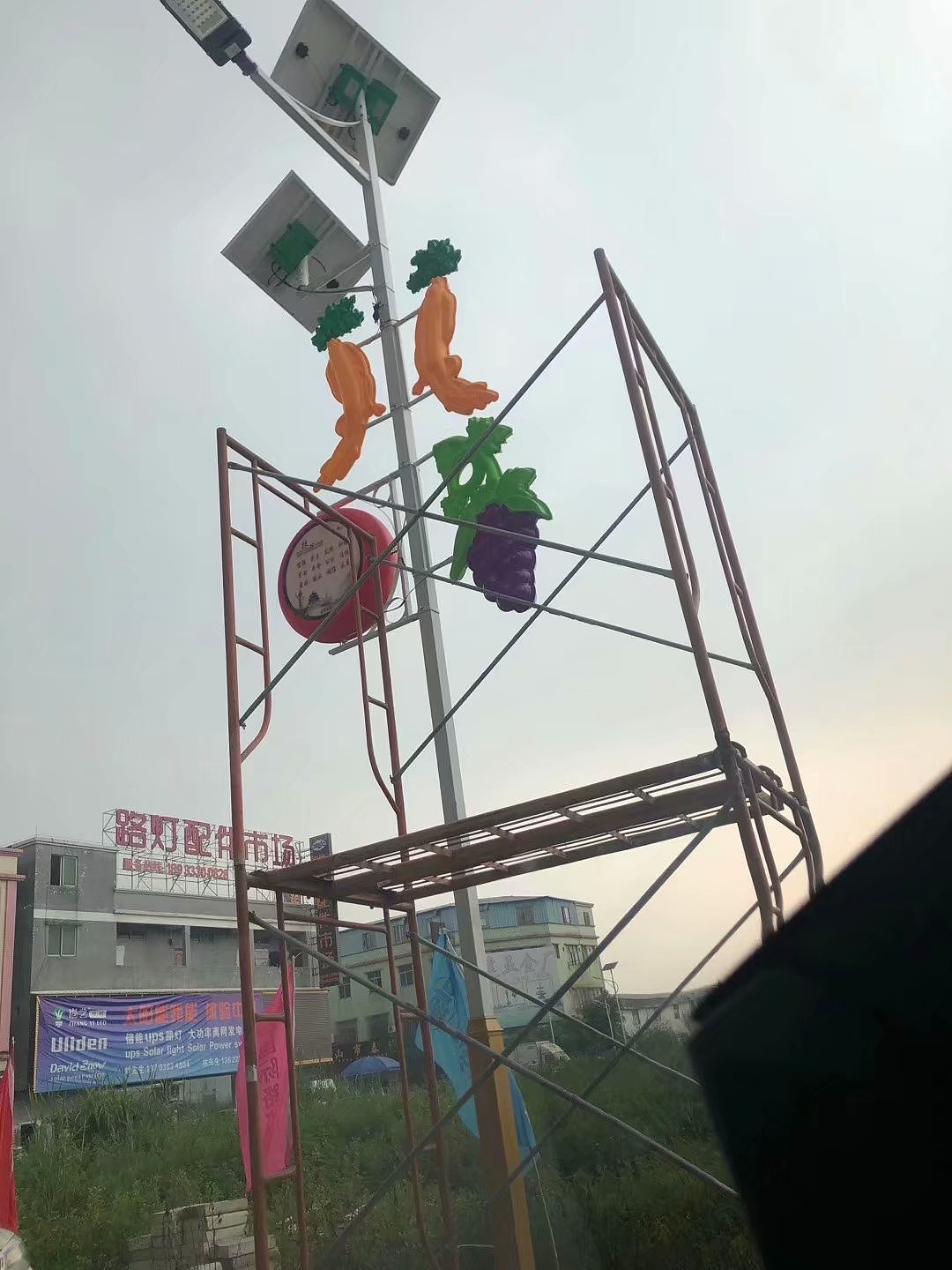 辣椒造型路灯杆装饰-路灯挂件辣椒-水果造型路灯杆装饰（图ZMjU5ODk5MTU2） - 产品摄影 - 站酷设计师世博光电景观灯原创素材 - 站酷ZCOOL