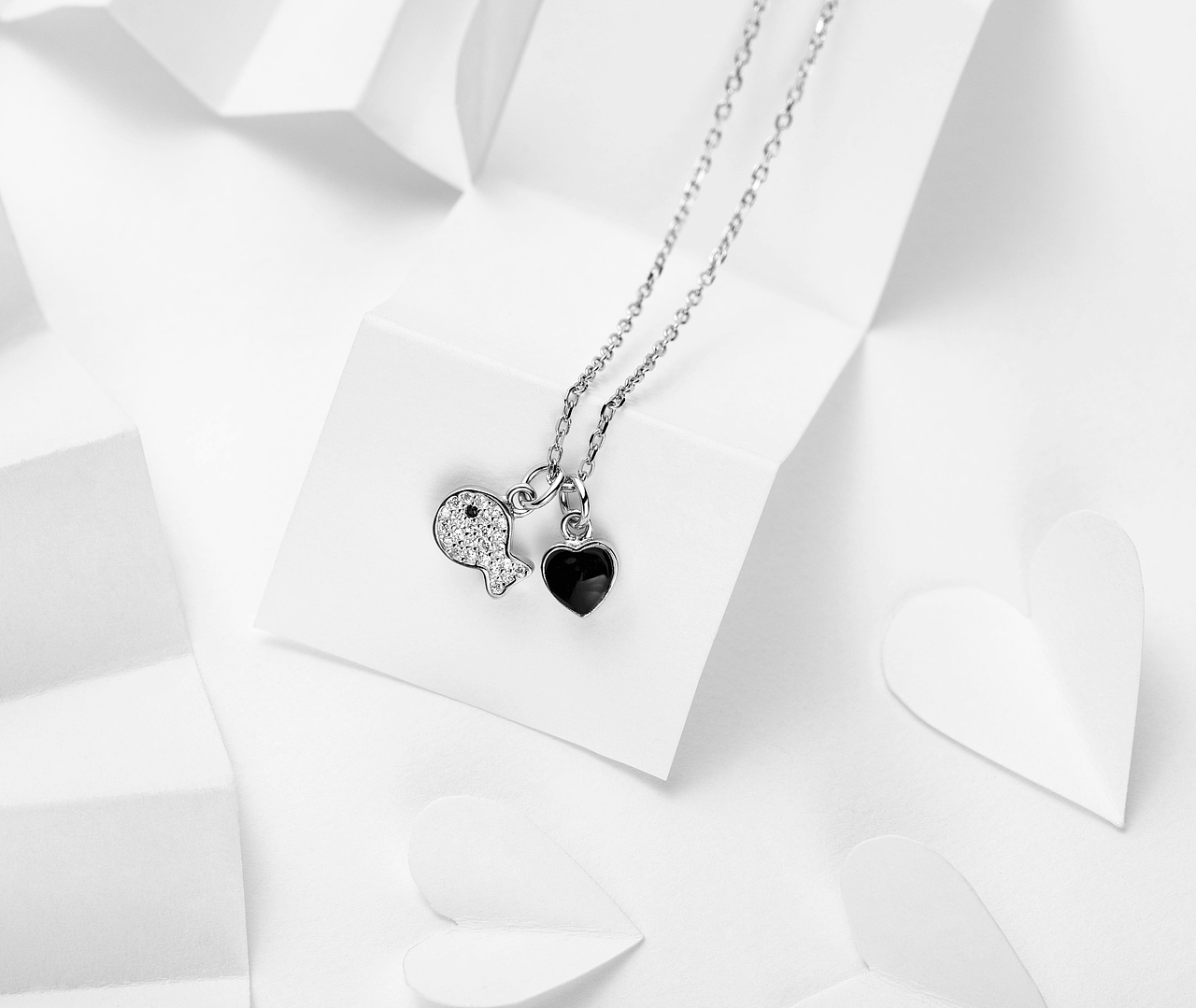 首饰银饰品项链拍摄