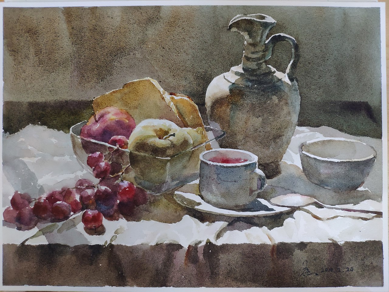 水彩静物（图ZMTQ2NTA5Mzc2） - 绘画 - 站酷设计师嘻嘻嘻画原创素材 - 站酷ZCOOL