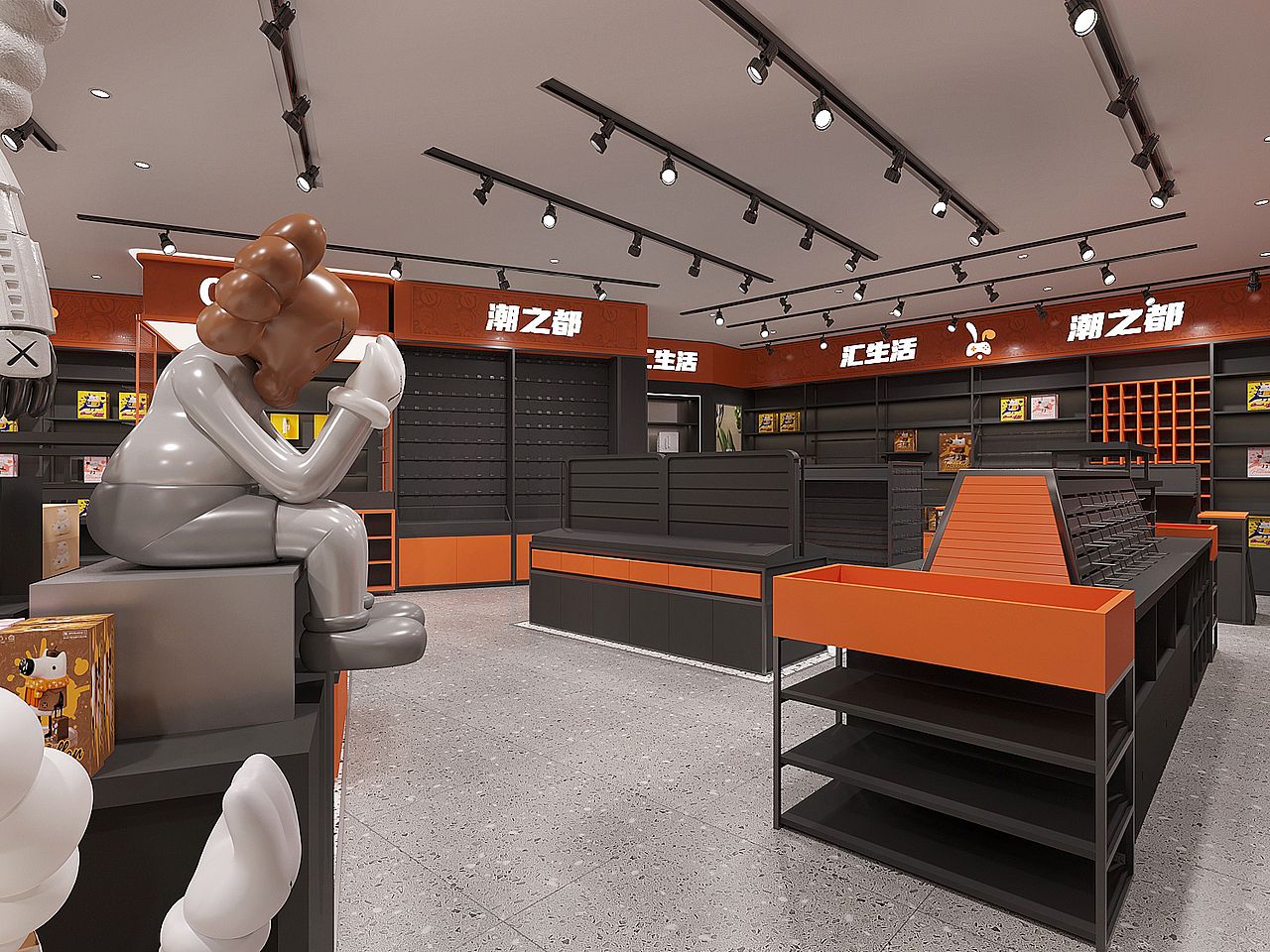 潮都千匯潮玩店（圖ZMjM1MDc0ODY0） - 家裝設(shè)計(jì) - 站酷設(shè)計(jì)師小四月design原創(chuàng)素材 - 站酷ZCOOL