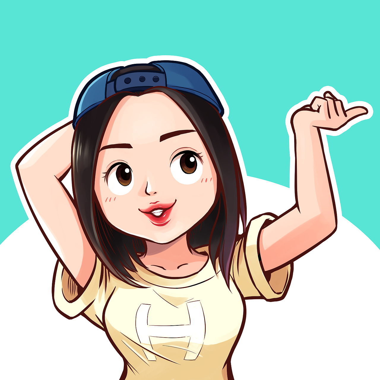 头像（图ZMTg2NjkxNzIw） - 艺术插画 - 站酷设计师小蜜蜂画漫画原创素材 - 站酷ZCOOL