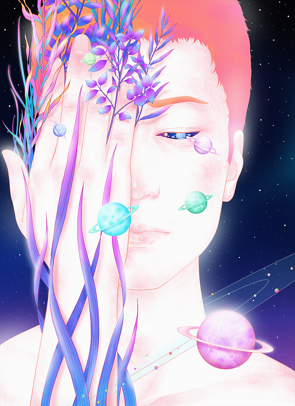 《繁花落梦》（图ZMTAzNTA0NTA0） - 商业插画 - 站酷设计师南国夏原创素材 - 站酷ZCOOL