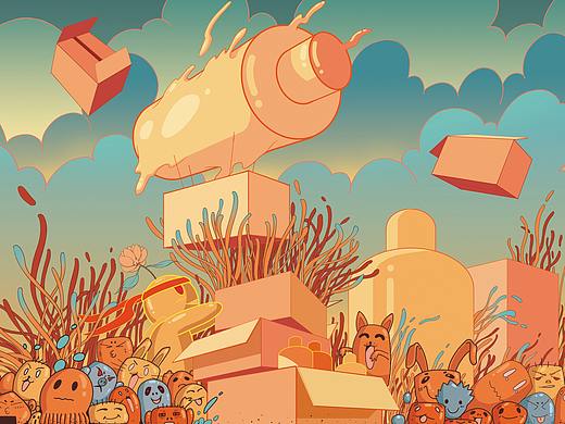 插画 | 盒子外包装(国风）