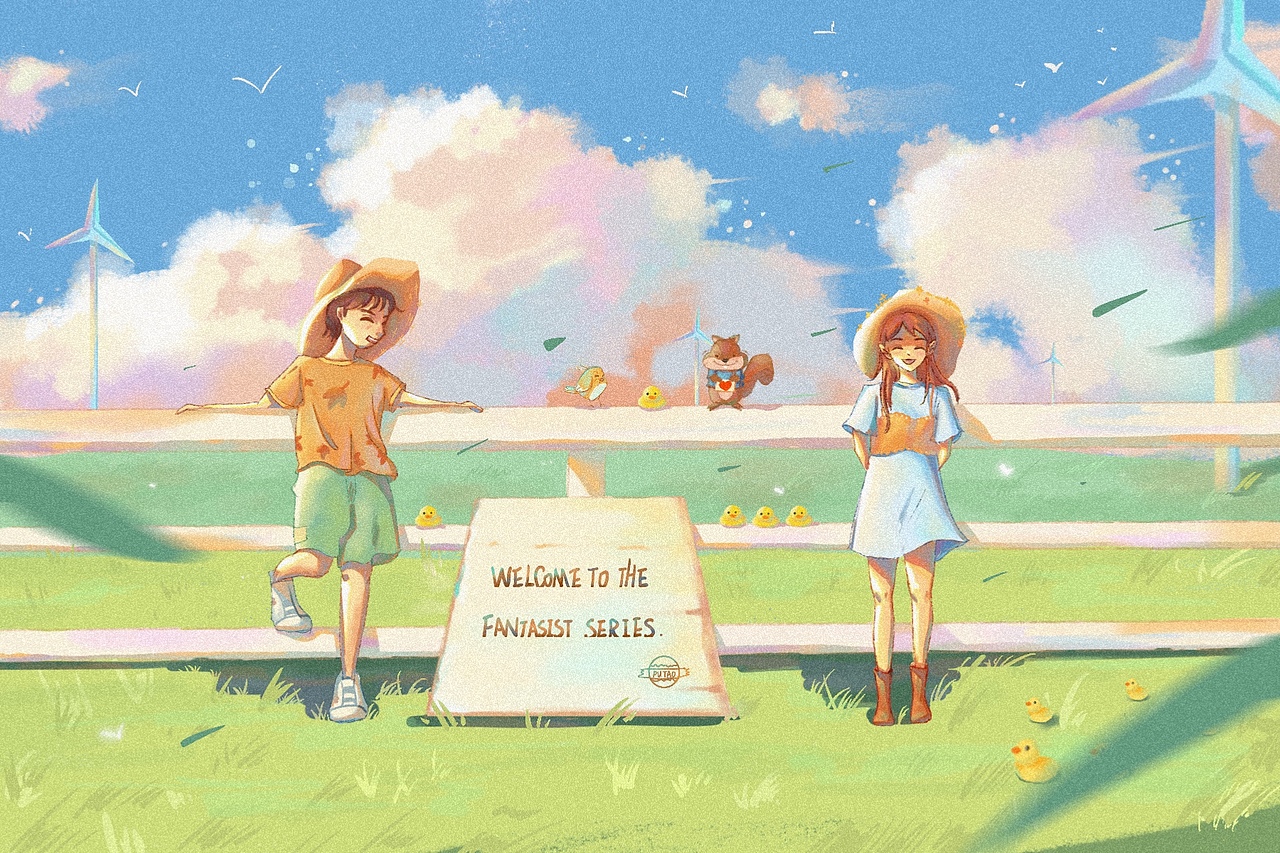 爱意随风起（图ZMjczNDEzNzky） - 创作习作 - 站酷设计师葡萄不吐皮原创素材 - 站酷ZCOOL