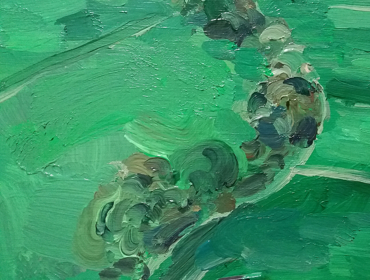 熊孩子回老家,我才有短暂的空闲和场地画点手绘。