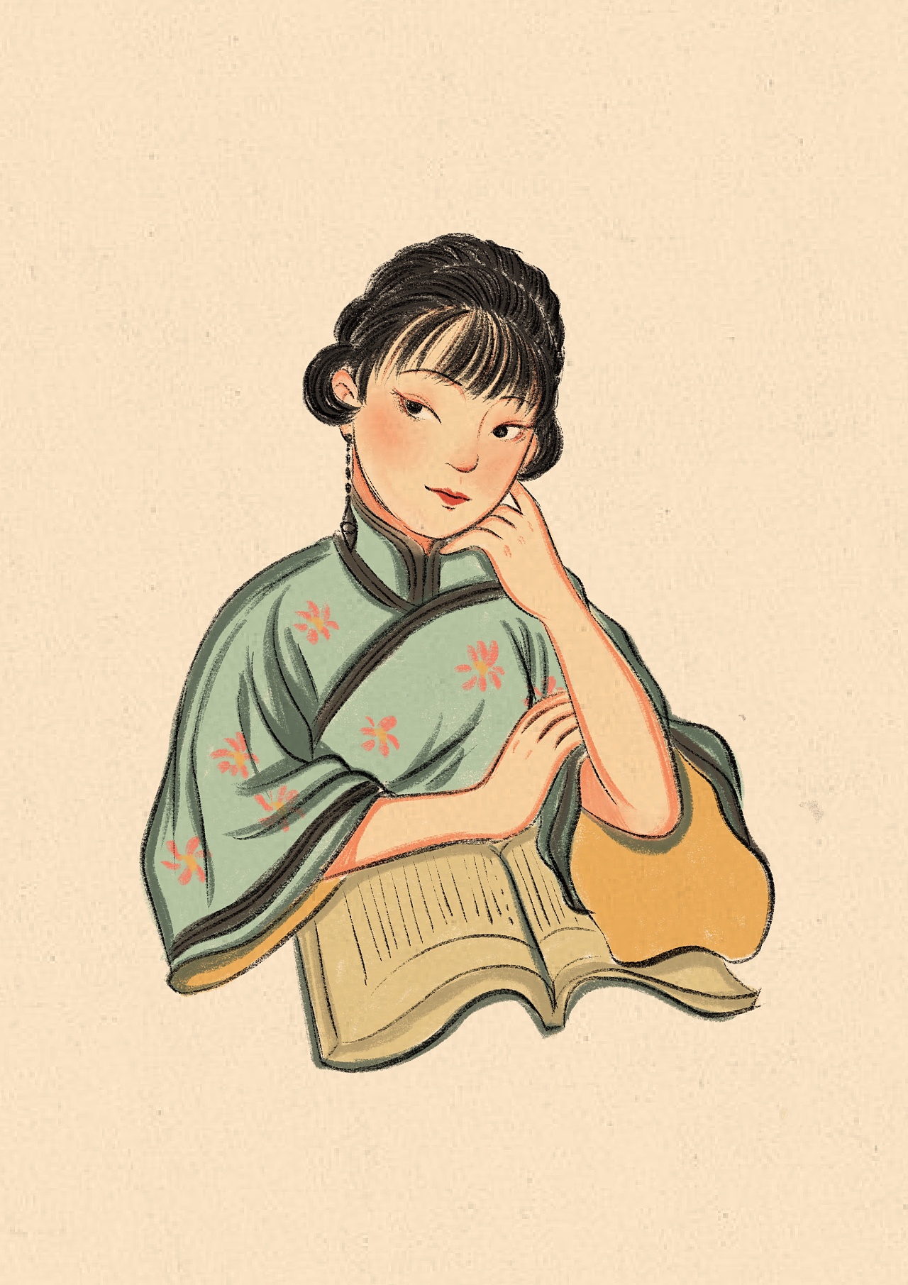 复古旗袍国潮插画集第一弹