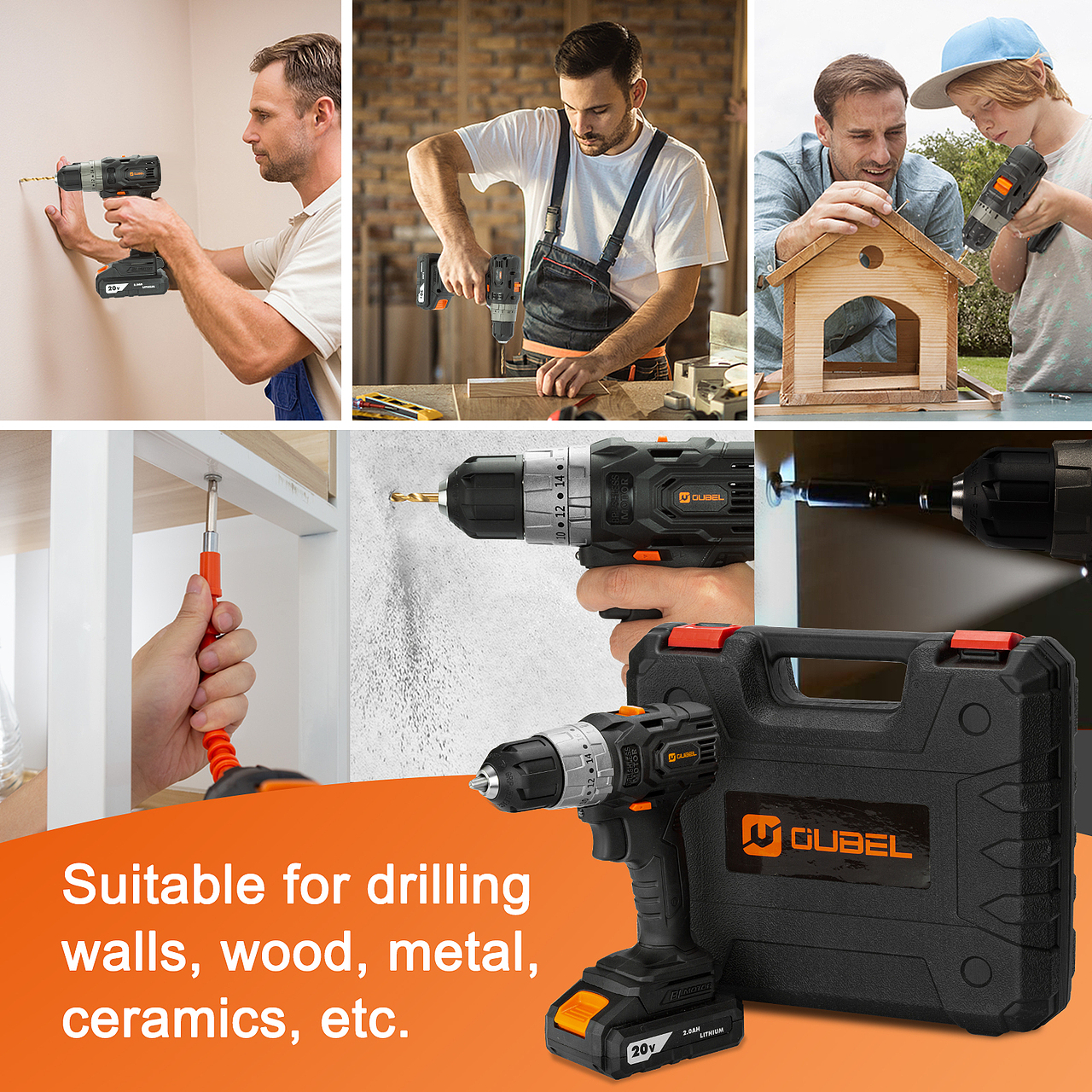 亚马逊-无刷电钻（图ZMjUxMDM3Mjcy） - 其他平面 - 站酷设计师不知名的小美工原创素材 - 站酷ZCOOL