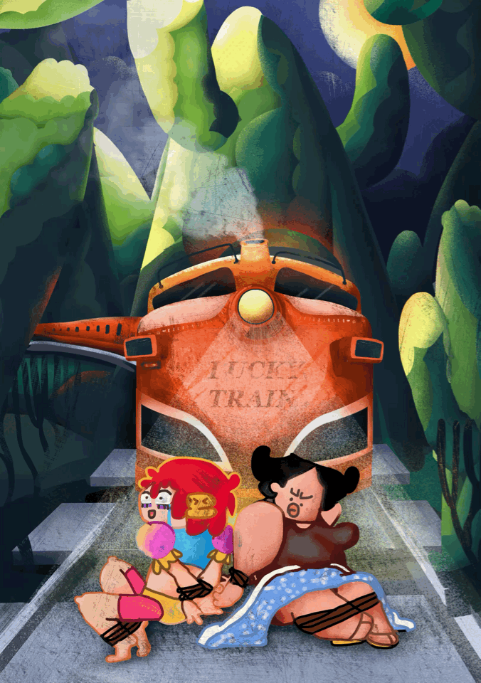 FUNFUN&DEBBIE·卖梦姊妹（图ZMTA5NDA2Mzgw） - 艺术插画 - 站酷设计师何磨叽原创素材 - 站酷ZCOOL