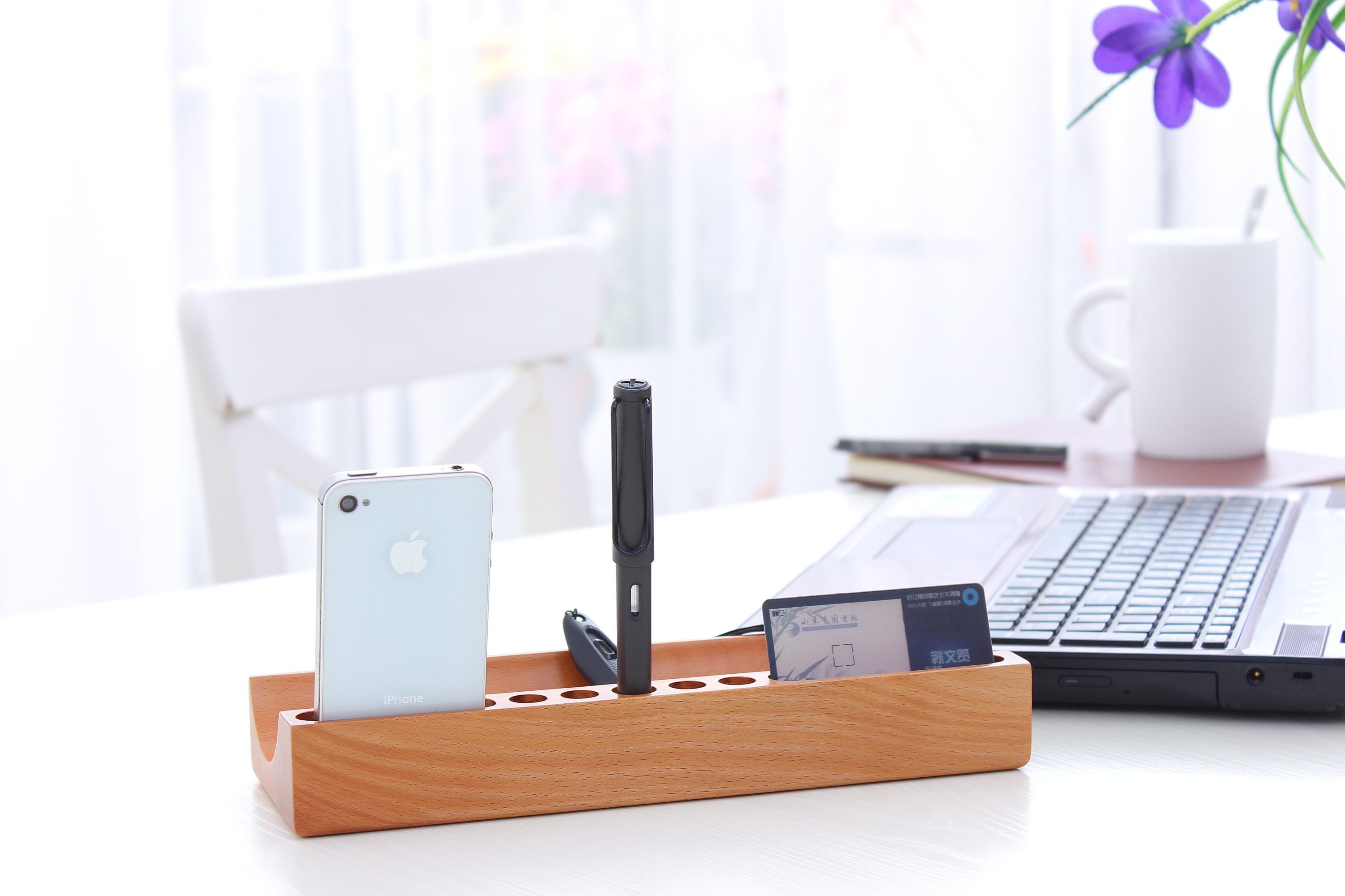 办公用品拍摄 多功能笔筒一组