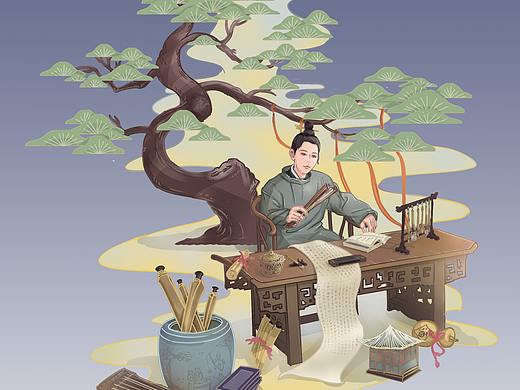 國潮風人物練習（個人主頁-ZNTExMzUyOTI=） - 創(chuàng)作習作 - 站酷設計師宇鏡_Lic原創(chuàng)素材 - 站酷ZCOOL