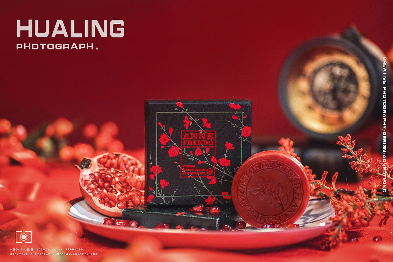 红色视觉 I 红石榴洁面皂产品拍摄（图ZMjAyOTk3NDg4） - 产品摄影 - 站酷设计师花玲yu原创素材 - 站酷ZCOOL